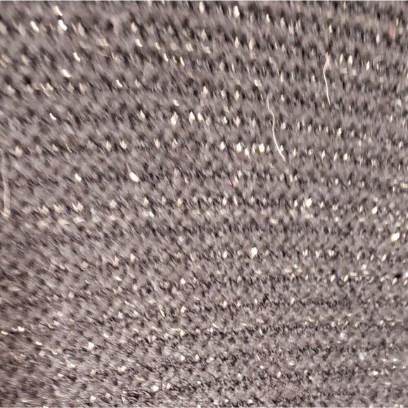 Cherokee Kids Black Silver Sparkle Sweater Dress Jewel Neckline 14-16 - Picture 4 of 7